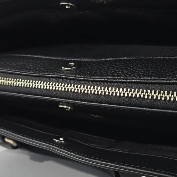 NWT ✅ KATE SPADE Mulberry Street Lise Leather Satchel BLACK KI115 ✨ NWT - Picture 14 of 16